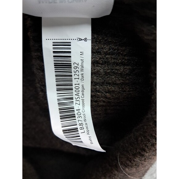 Quince Dark Brown Women's Cardigan Sweater - Picture 5 of 8